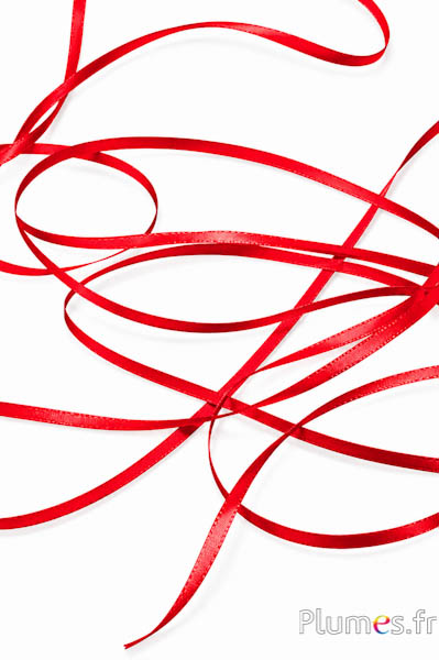 Satinband - Breite 3 mm - rot